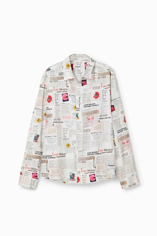 Desigual koszula bawełniana 23SMCW20 biały