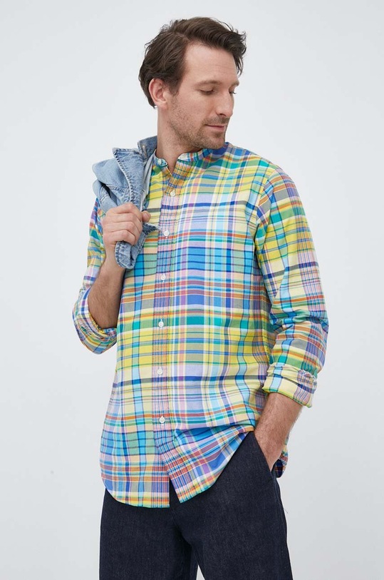 Бавовняна сорочка Polo Ralph Lauren візерунок барвистий 710906461