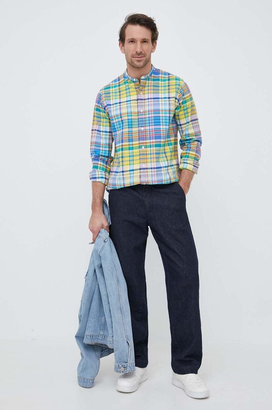 Бавовняна сорочка Polo Ralph Lauren 710906461 барвистий SS23
