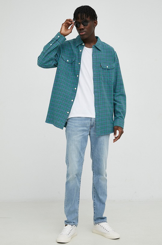Памучна риза Levi's 19573.0186 тюркоазен SS23