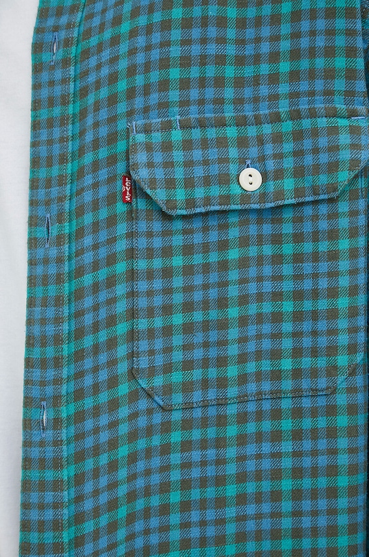 Памучна риза Levi's 19573.0186 тюркоазен