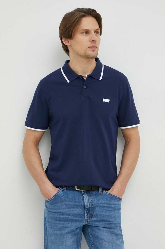 Levi's polo z elastanem granatowy A4842.0034