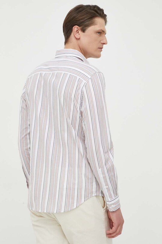 Bavlnená košeľa Sisley béžová 5H71SQ022.921