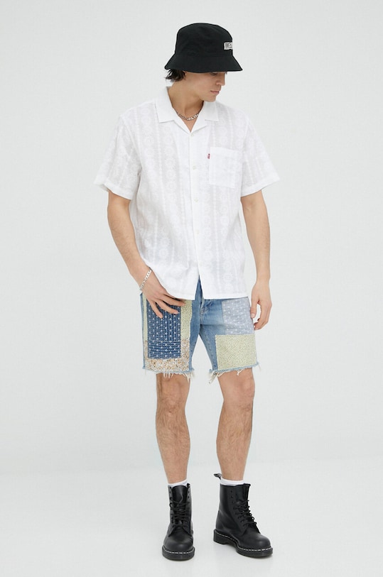 Odzież Levi's koszula bawełniana 72625.0074 biały