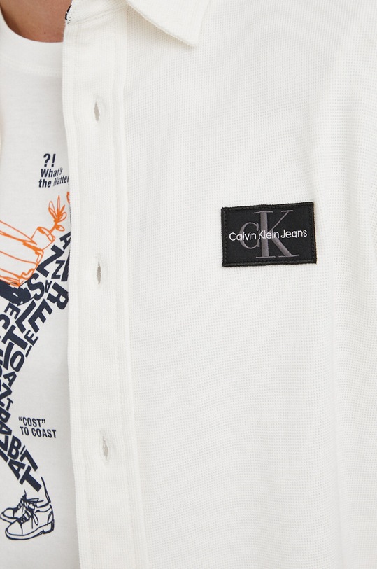 Calvin Klein Jeans koszula J30J322952.PPYX biały SS23
