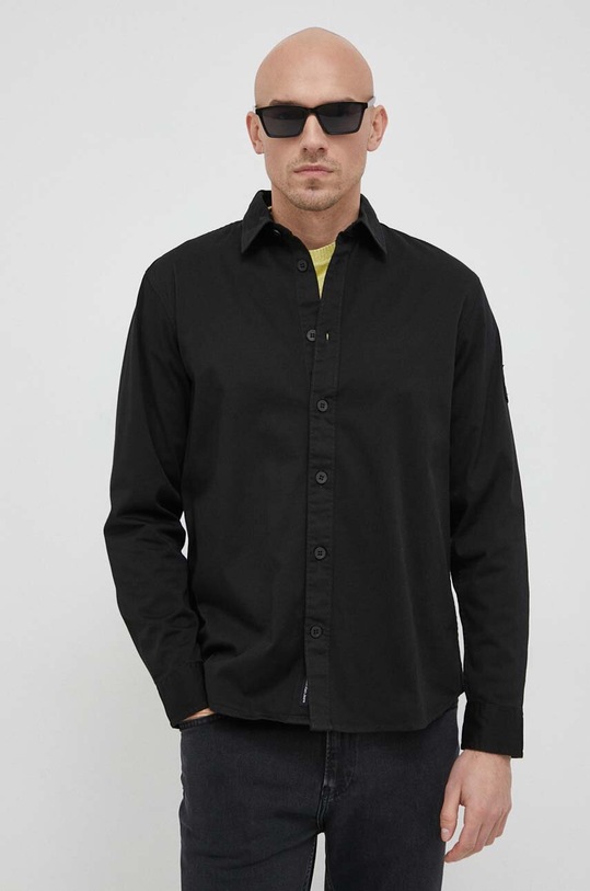 Košulja Calvin Klein Jeans crna J30J323255.PPYX