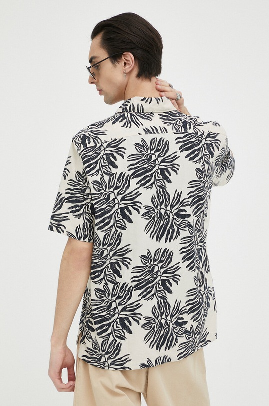 Odzież Marc O'Polo koszula z domieszką lnu 323729241012 beżowy