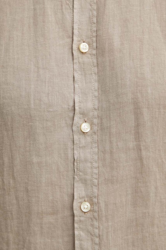 BOSS koszula lniana BOSS ORANGE 50489339 brązowy SS24