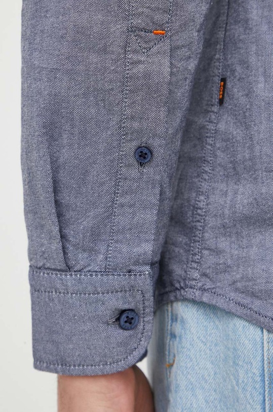 BOSS koszula bawełniana BOSS ORANGE 50489341 niebieski SS24