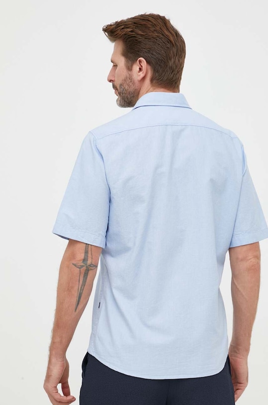 Îmbrăcăminte BOSS cămașă din bumbac ORANGE 50489351 albastru