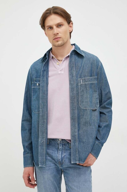 G-Star Raw camasa lung albastru D23009.D311