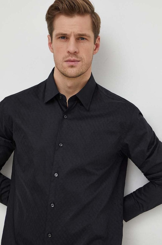 BOSS koszula bawełniana 50473310 czarny