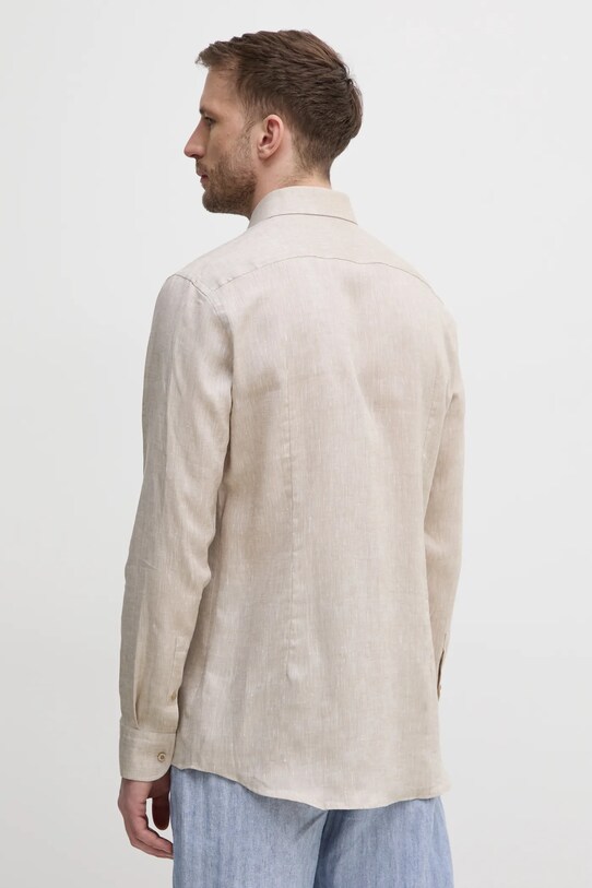 Îmbrăcăminte BOSS camasa de in 50490234 bej