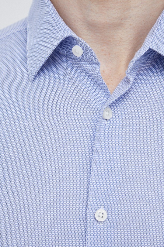 BOSS koszula bawełniana 50490466 niebieski SS23