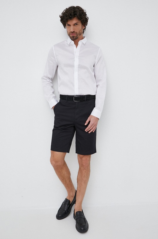 Armani Exchange koszula bawełniana 3RZC23.ZNZRZ biały SS23