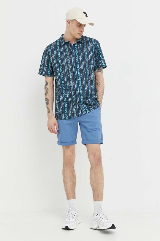 Bavlnená košeľa Quiksilver regular tmavomodrá EQYWT04463