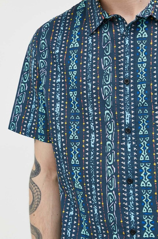 Bavlnená košeľa Quiksilver EQYWT04463 tmavomodrá
