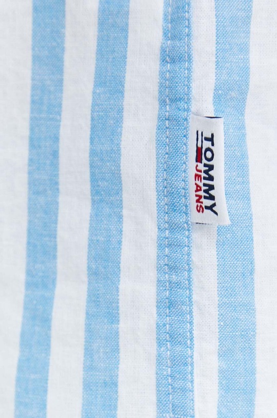 Tommy Jeans camasa din amestec de in DM0DM15938.PPYX albastru