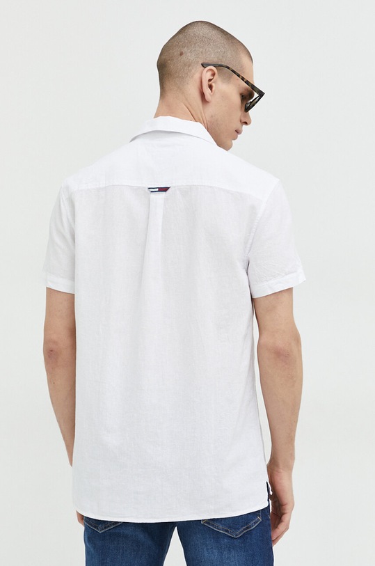 Oblečení Košile s příměsí lnu Tommy Jeans DM0DM15924.PPYX bílá