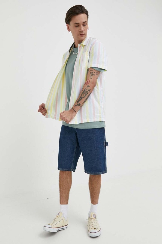 Odzież Tommy Jeans koszula bawełniana DM0DM15931.PPYX multicolor