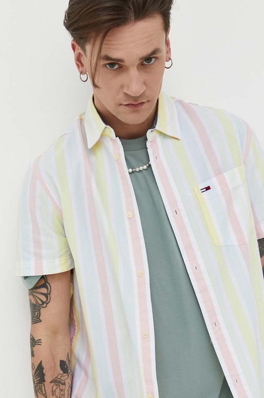 Tommy Jeans koszula bawełniana DM0DM15931.PPYX multicolor