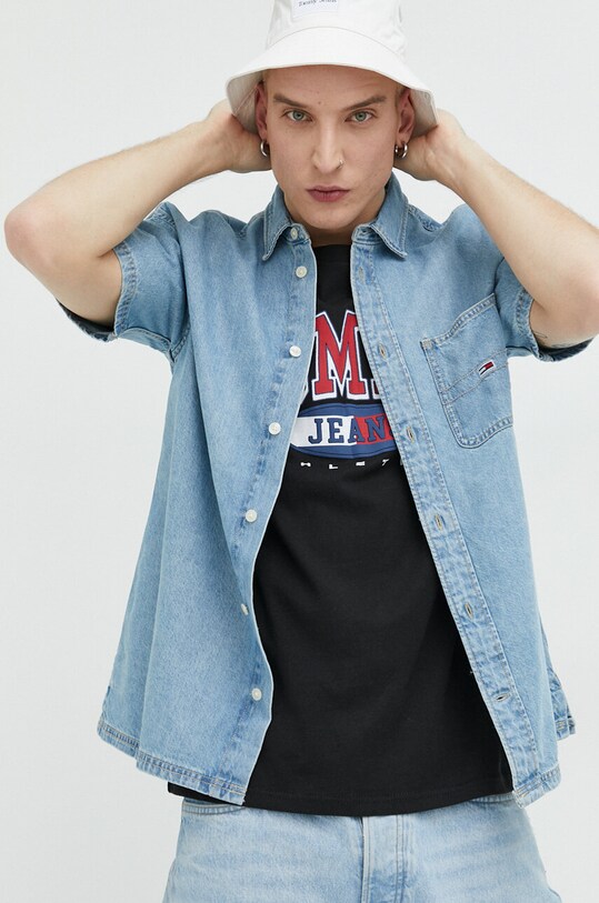 Tommy Jeans koszula jeansowa niebieski DM0DM15925.PPYX