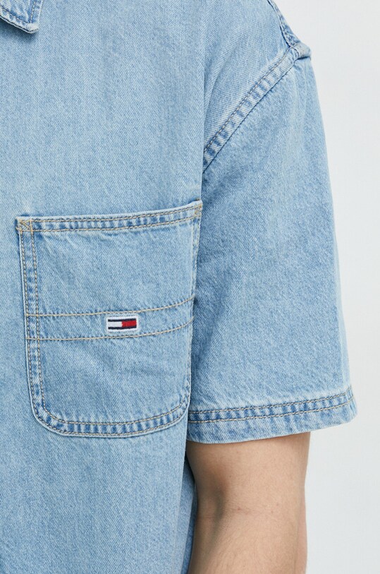 Tommy Jeans koszula jeansowa DM0DM15925.PPYX niebieski