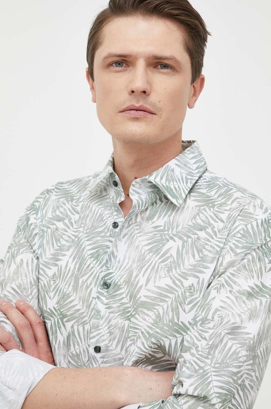 BOSS koszula wzorzyste turkusowy 50490034
