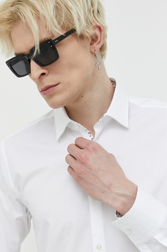 HUGO koszula bawełniana 50489845 biały