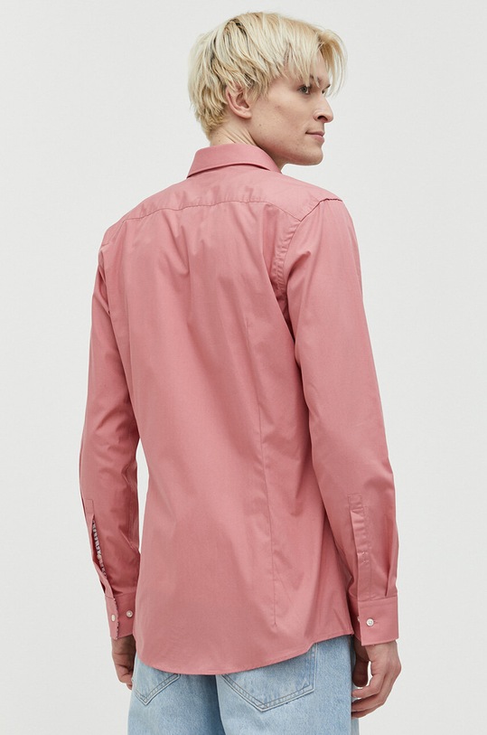 HUGO koszula bawełniana różowy 50489845