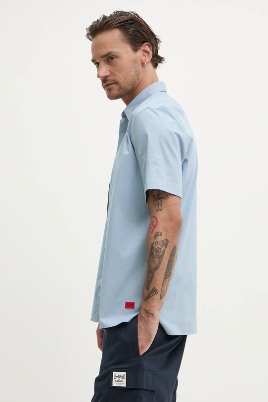 Košile HUGO jemný vzor modrá 50475668