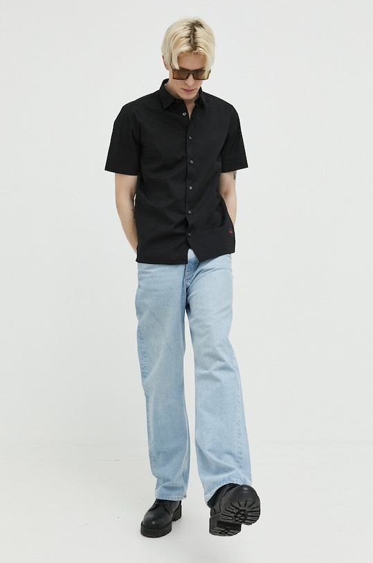 HUGO koszula 50475668 czarny SS25