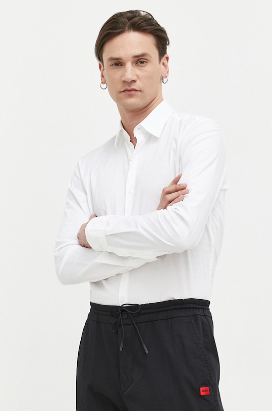HUGO koszula klasyczny biały 50490733