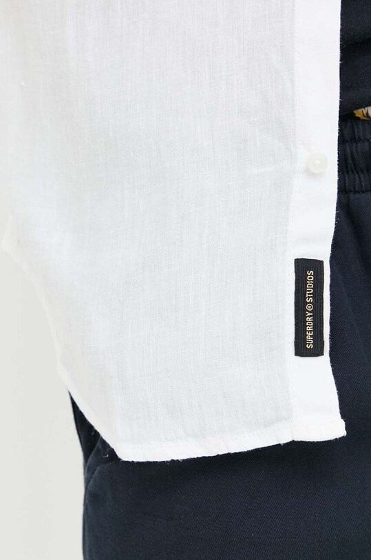 Superdry koszula lniana M4010608A.01C biały