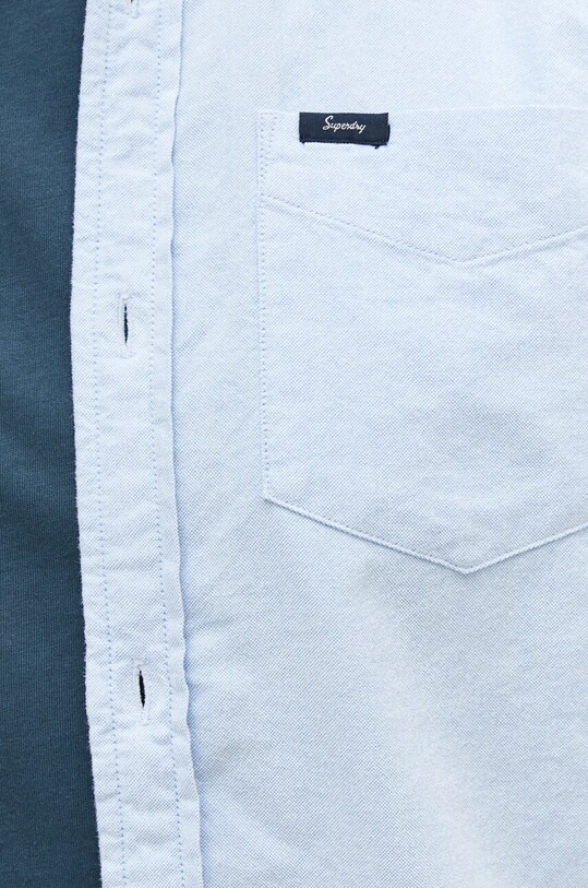 Superdry koszula bawełniana M4010623A.BYE niebieski