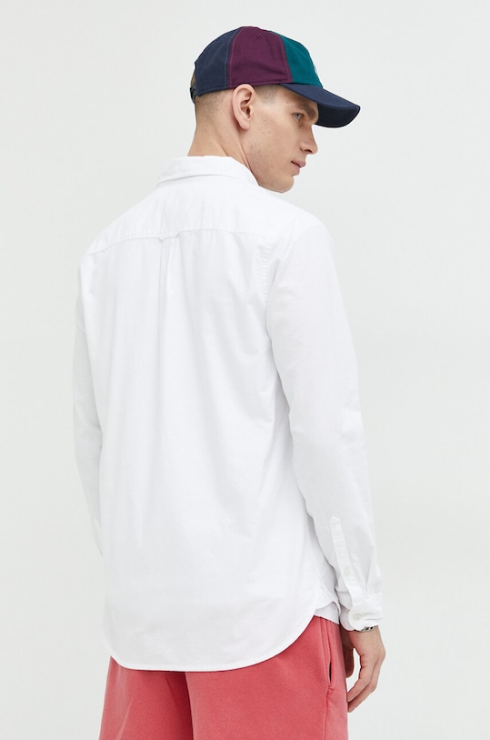 Superdry camasa din bumbac alb M4010653A.01C