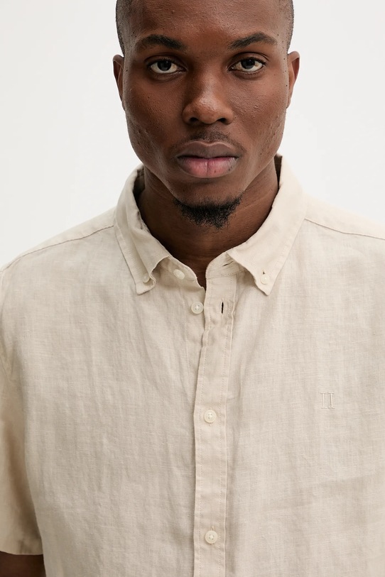 Lanena košulja Les Deux LDM401053 bež