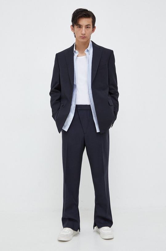 Les Deux koszula LDM410135 niebieski AW23