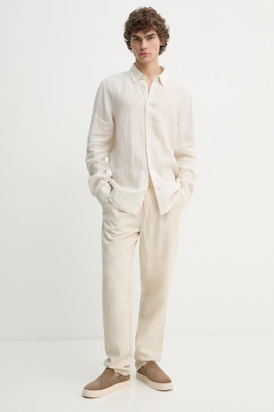 Льняная рубашка Les Deux LDM410150 бежевый SS25