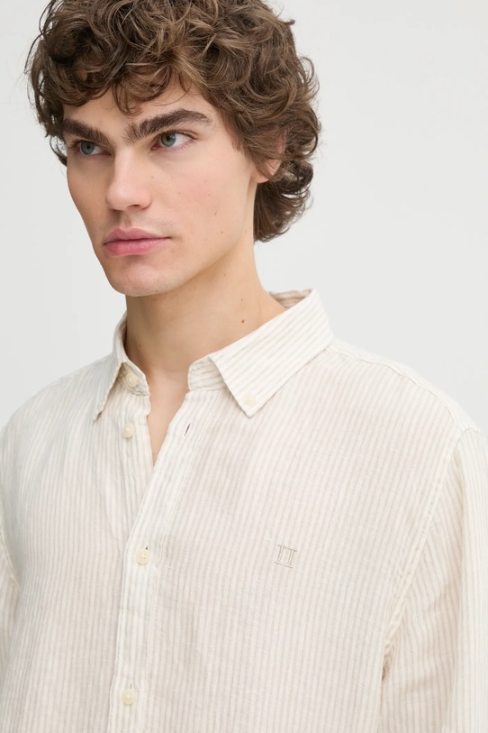 Льняная рубашка Les Deux бежевый LDM410150