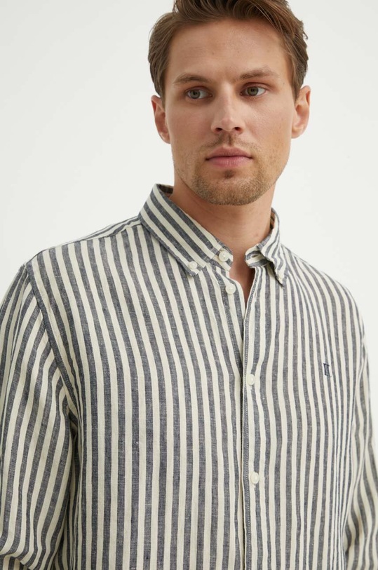 Сорочка з льону Les Deux LDM410150 бежевий