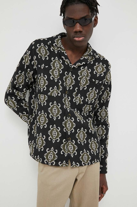 Košeľa Les Deux regular čierna LDM430001