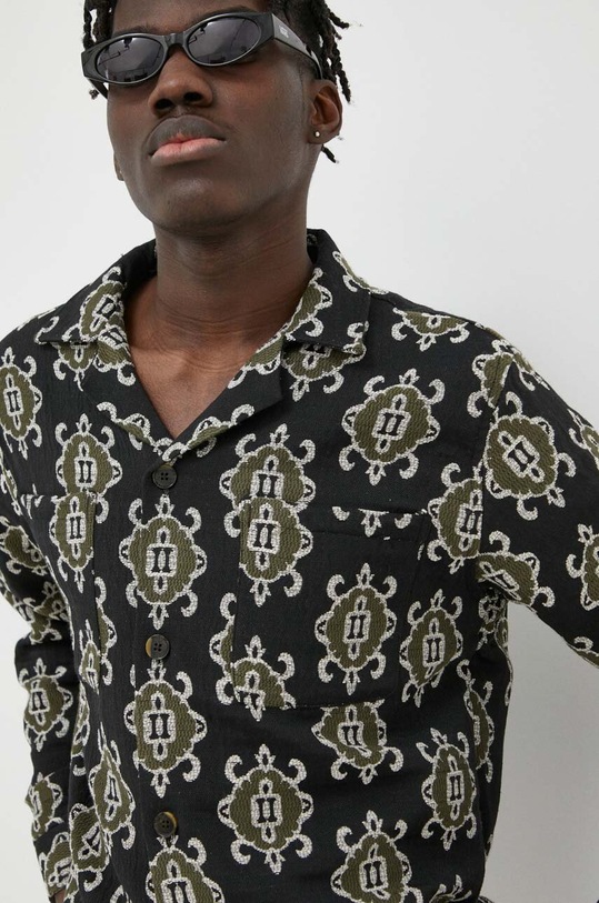 Košeľa Les Deux čierna LDM430001