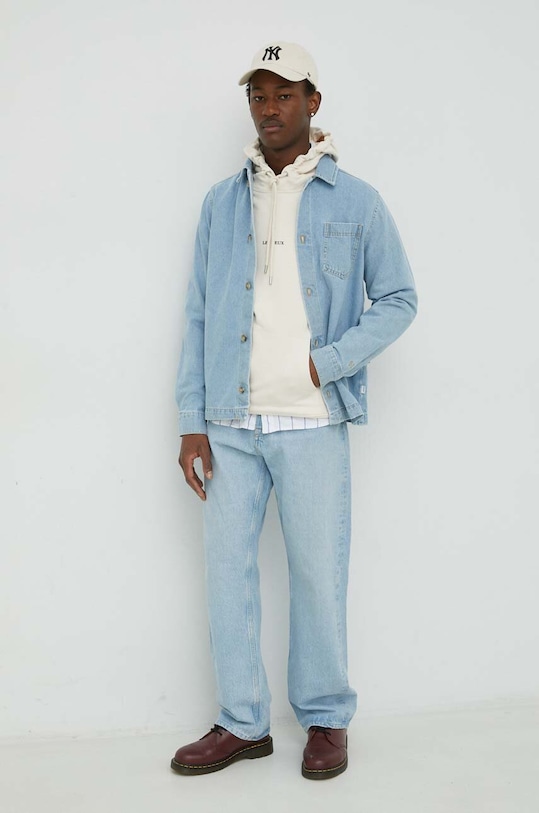 Les Deux koszula jeansowa LDM430007 niebieski AW23