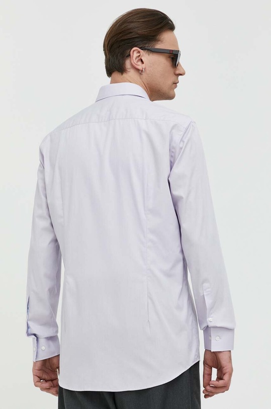 HUGO koszula bawełniana fioletowy 50489863