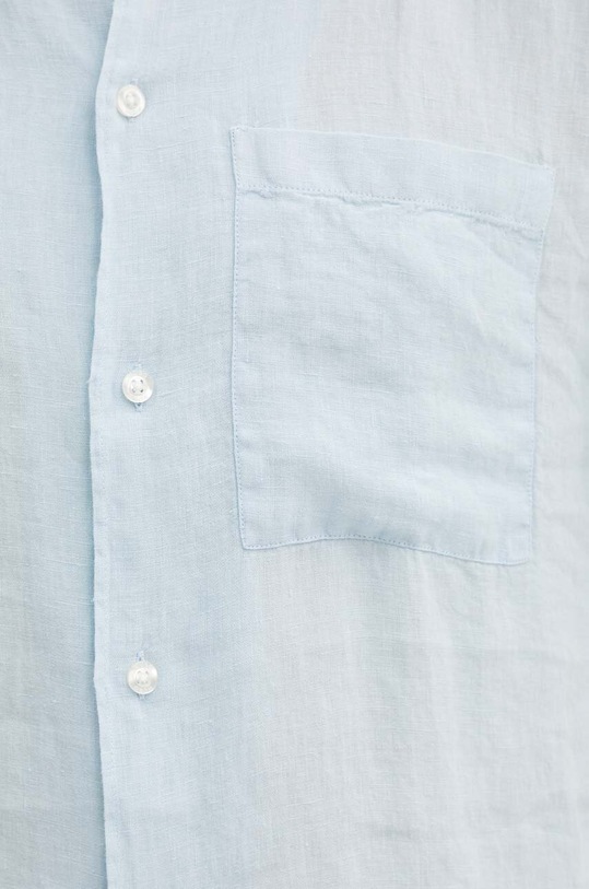 HUGO cămașă de in 50490761 albastru SS25