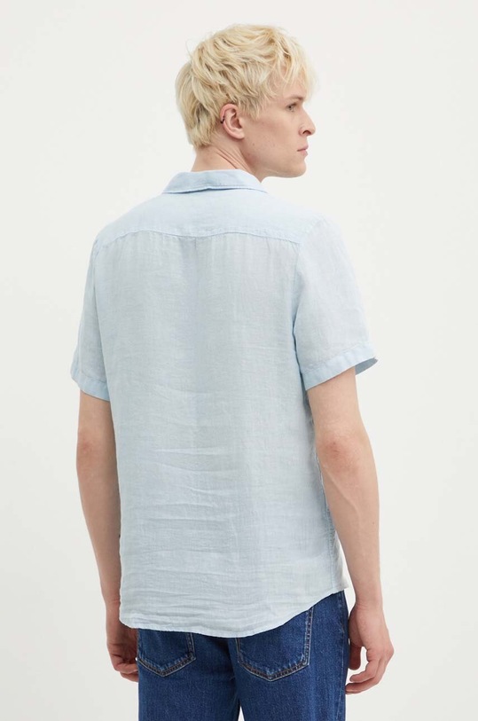 HUGO cămașă de in albastru 50490761