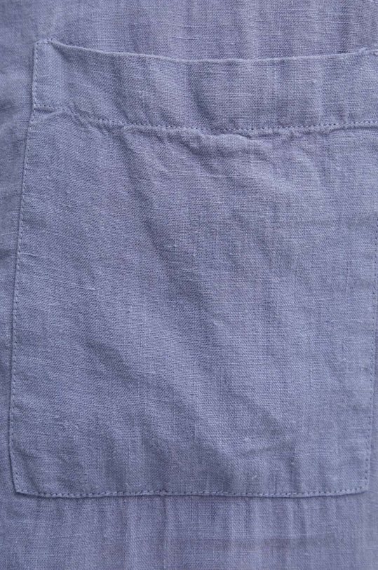 Lněná košile HUGO 50490761 modrá SS25