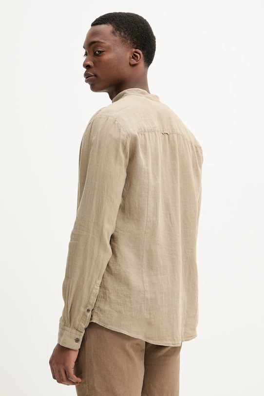 Одежда Льняная рубашка HUGO 50490740 зелёный