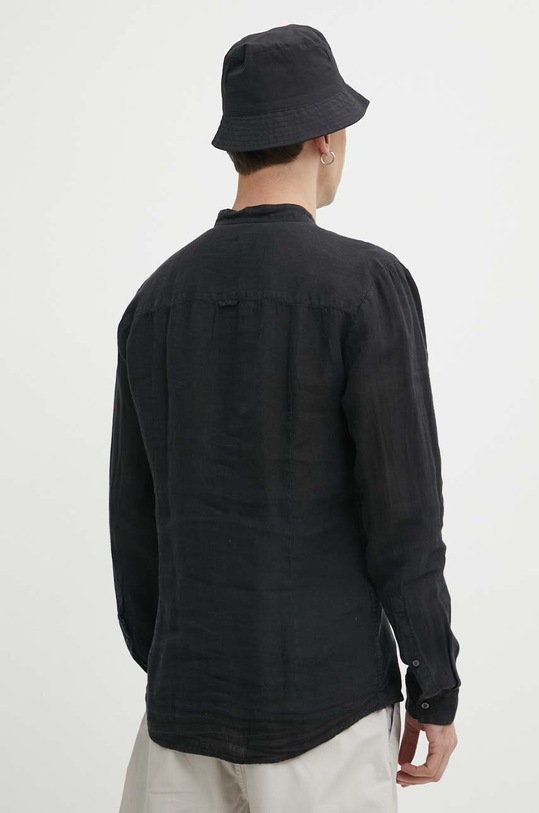 Îmbrăcăminte HUGO cămașă de in 50490740 negru